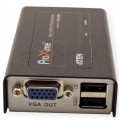 ATEN Przedłużacz KVM 100m VGA+USB na kabel LAN kat.5e (skrętkę) Konwerter aktywny VGA + 2xUSB -> LAN -> VGA + USB typ B Komplet (nadajnik TX + odbiornik RX)