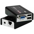 ATEN Przedłużacz KVM 100m VGA+USB na kabel LAN kat.5e (skrętkę) Konwerter aktywny VGA + 2xUSB -> LAN -> VGA + USB typ B Komplet (nadajnik TX + odbiornik RX)