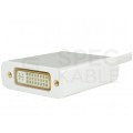 AUDA CableTime Adapter mini DisplayPort -> DVI-I (24+5pin) Full HD (wtyk / gniazdo) biały 23cm