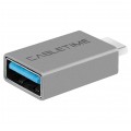 AUDA CableTime Adapter OTG Przejściówka USB 3.0 A / typ-C (gniazdo / wtyk) Quick Charge 3.0 Power Delivery (3A 60W)