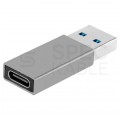 AUDA CableTime Adapter OTG Przejściówka USB 3.0 A / typ-C (wtyk / gniazdo) Quick Charge 3.0 Power Delivery (3A 60W)