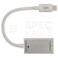 AUDA CableTime Adapter USB 3.1 typ-C -> DisplayPort 4K@60 (wtyk / gniazdo) srebrny 15cm