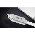 AUDA CableTime Adapter USB 3.1 typ-C -> mini DisplayPort 4K@60 (wtyk / gniazdo) srebrny 15cm