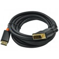 AUDA CableTime Kabel DisplayPort 1.2 / DVI-D Single Link FHD@60 (wtyk / wtyk) czarny 1,8m