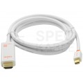 AUDA CableTime Kabel mini DisplayPort 1.2 / HDMI FHD@60 (wtyk / wtyk) biały 1,8m