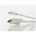 AUDA CableTime Kabel mini DisplayPort 1.2 / HDMI FHD@60 (wtyk / wtyk) biały 1,8m
