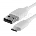 AUDA CableTime Kabel USB 2.0 typ-C / A (wtyk / wtyk) Quick Charge 3.0 3A biały 1m