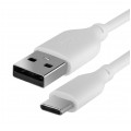 AUDA CableTime Kabel USB 2.0 typ-C / A (wtyk / wtyk) Quick Charge 3.0 3A biały 2m
