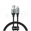 AUDA CableTime Kabel USB 3.0 typ-C / A (wtyk / wtyk) Quick Charge 4.0 2.1A czarny-nikiel 3m