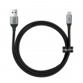 AUDA CableTime Kabel USB 3.0 typ-C / A (wtyk / wtyk) Quick Charge 4.0 3A czarny-nikiel 1m
