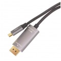 AUDA CableTime Kabel USB 3.1 typ-C / DisplayPort 1.3 4K@60 (wtyk / wtyk) 1,8m