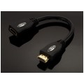 AUDA Home Przedłużacz HDMI 1.4 Full HD 4K@24 (wtyk / gniazdo) 0,1m 10cm