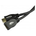 AUDA Home Przedłużacz HDMI 1.4 Full HD 4K@24 (wtyk / gniazdo) 1,5m