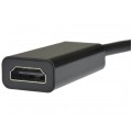 AUDA Optimum Adapter DisplayPort -> HDMI Full HD (wtyk / gniazdo) czarny 23cm