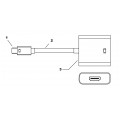 AUDA Optimum Adapter mini DisplayPort -> HDMI Full HD (wtyk / gniazdo) biały 23cm