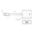 AUDA Optimum Adapter mini DisplayPort -> HDMI Full HD (wtyk / gniazdo) biały 23cm