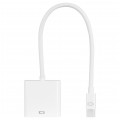 AUDA Optimum Adapter mini DisplayPort -> SVGA (D-Sub 15-pin) Full HD (wtyk / gniazdo) biały 23cm