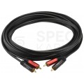 AUDA Optimum Kabel Audio 2x RCA Cinch (wtyk) / 2x RCA Cinch (wtyk) 20m