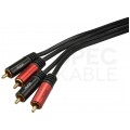 AUDA Optimum Kabel Audio 2x RCA Cinch (wtyk) / 2x RCA Cinch (wtyk) 20m
