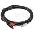 AUDA Optimum Kabel Audio AUX mini Jack 3,5mm Stereo (wtyk) / 2x RCA Cinch (wtyk) 5m