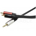 AUDA Optimum Kabel Audio AUX mini Jack 3,5mm Stereo (wtyk) / 2x RCA Cinch (wtyk) 5m