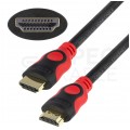 AUDA Optimum Kabel HDMI 1.4 High Speed Full HD 4K@24 czerwono-czarny 10m
