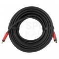 AUDA Optimum Kabel HDMI 1.4 High Speed Full HD 4K@24 czerwono-czarny 10m