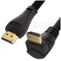 AUDA Optimum Kabel HDMI 1.4 High Speed Full HD 4K@24 kątowy 270° 2m