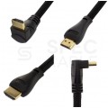 AUDA Optimum Kabel HDMI 1.4 High Speed Full HD 4K@24 kątowy 270° 3m
