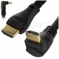 AUDA Optimum Kabel HDMI 1.4 High Speed Full HD 4K@24 kątowy 270° 3m