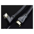 AUDA Optimum Kabel HDMI 1.4 High Speed Full HD 4K@24 z wtykiem kątowym płaskim 10m