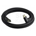 AUDA Optimum Kabel HDMI 1.4 High Speed Full HD 4K@24 z wtykiem kątowym płaskim 1m