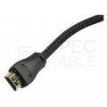 AUDA Optimum Kabel HDMI 1.4 High Speed Full HD 4K@24 z wtykiem kątowym płaskim 2m
