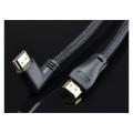 AUDA Optimum Kabel HDMI 1.4 High Speed Full HD 4K@24 z wtykiem kątowym płaskim 2m