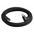 AUDA Optimum Kabel HDMI 1.4 High Speed Full HD 4K@24 z wtykiem kątowym płaskim 2m