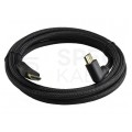 AUDA Optimum Kabel HDMI 1.4 High Speed Full HD 4K@24 z wtykiem kątowym płaskim 5m
