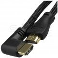 AUDA Optimum Kabel HDMI 1.4 High Speed Full HD 4K@24 z wtykiem kątowym płaskim 5m