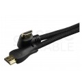 AUDA Optimum Kabel HDMI 1.4 High Speed Full HD 4K@24 z wtykiem kątowym płaskim 5m