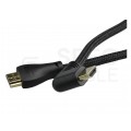 AUDA Optimum Kabel HDMI 1.4 High Speed Full HD 4K@24 z wtykiem kątowym płaskim 5m