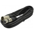 AUDA Optimum Kabel mikrofonowy przedłużacz XLR (wtyk / gniazdo) Cannon 10m