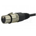 AUDA Optimum Kabel mikrofonowy przedłużacz XLR (wtyk / gniazdo) Cannon 3m