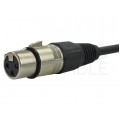 AUDA Optimum Kabel mikrofonowy przedłużacz XLR (wtyk / gniazdo) Cannon 5m