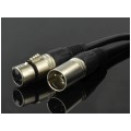 AUDA Optimum Kabel mikrofonowy przedłużacz XLR (wtyk / gniazdo) Cannon 5m