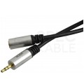 AUDA Optimum Przedłużacz Audio AUX mini Jack 3,5mm Stereo (wtyk / gniazdo) 3m