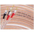 AUDA Premium Bass Komplet 2x Kabel głośnikowy 2x1,5mm2 OFC wtyki bananowe 3m