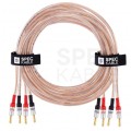 AUDA Premium Bass Komplet 2x Kabel głośnikowy 2x1,5mm2 OFC wtyki bananowe 3m