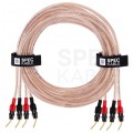 AUDA Premium Bass Komplet 2x Kabel głośnikowy 2x1,5mm2 OFC wtyki szpilkowe 3m