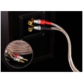 AUDA Premium Bass Komplet 2x Kabel głośnikowy 2x1,5mm2 OFC wtyki widełkowo bananowe 3m