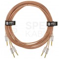 AUDA Premium Bass Komplet 2x Kabel głośnikowy 2x2,5mm2 OFC wtyki bananowe 3m