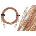 AUDA Premium Bass Komplet 2x Kabel głośnikowy 2x2,5mm2 OFC wtyki bananowe 3m